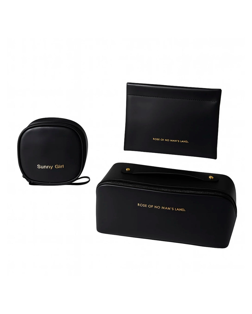Kit 3 Bolsas Necessaire Feminina Organizadora Espaçosa Para Viagem