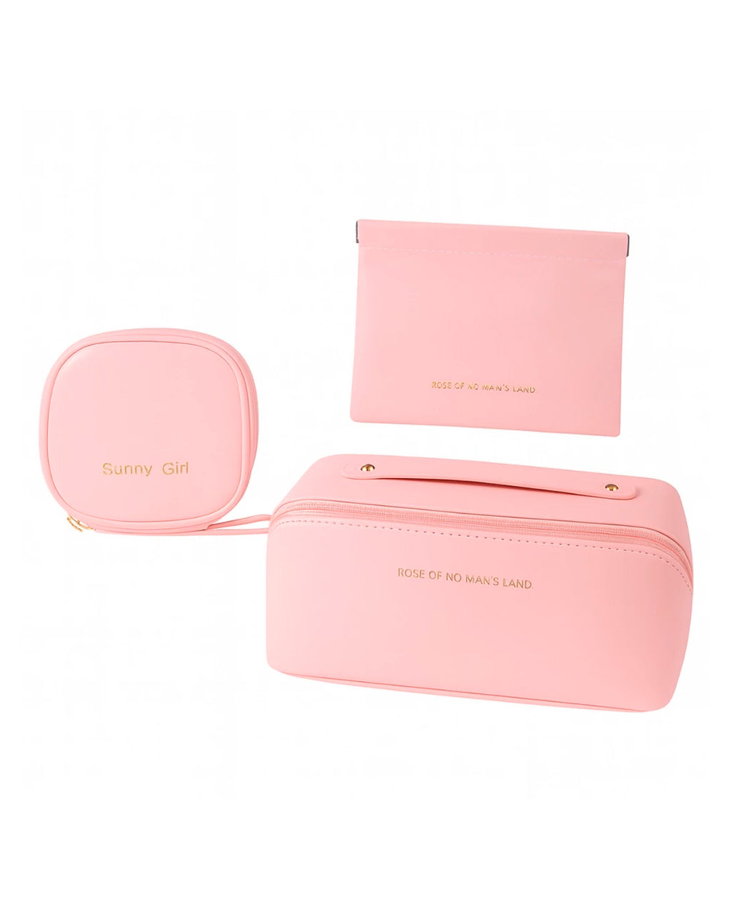 Kit 3 Bolsas Necessaire Feminina Organizadora Espaçosa Para Viagem