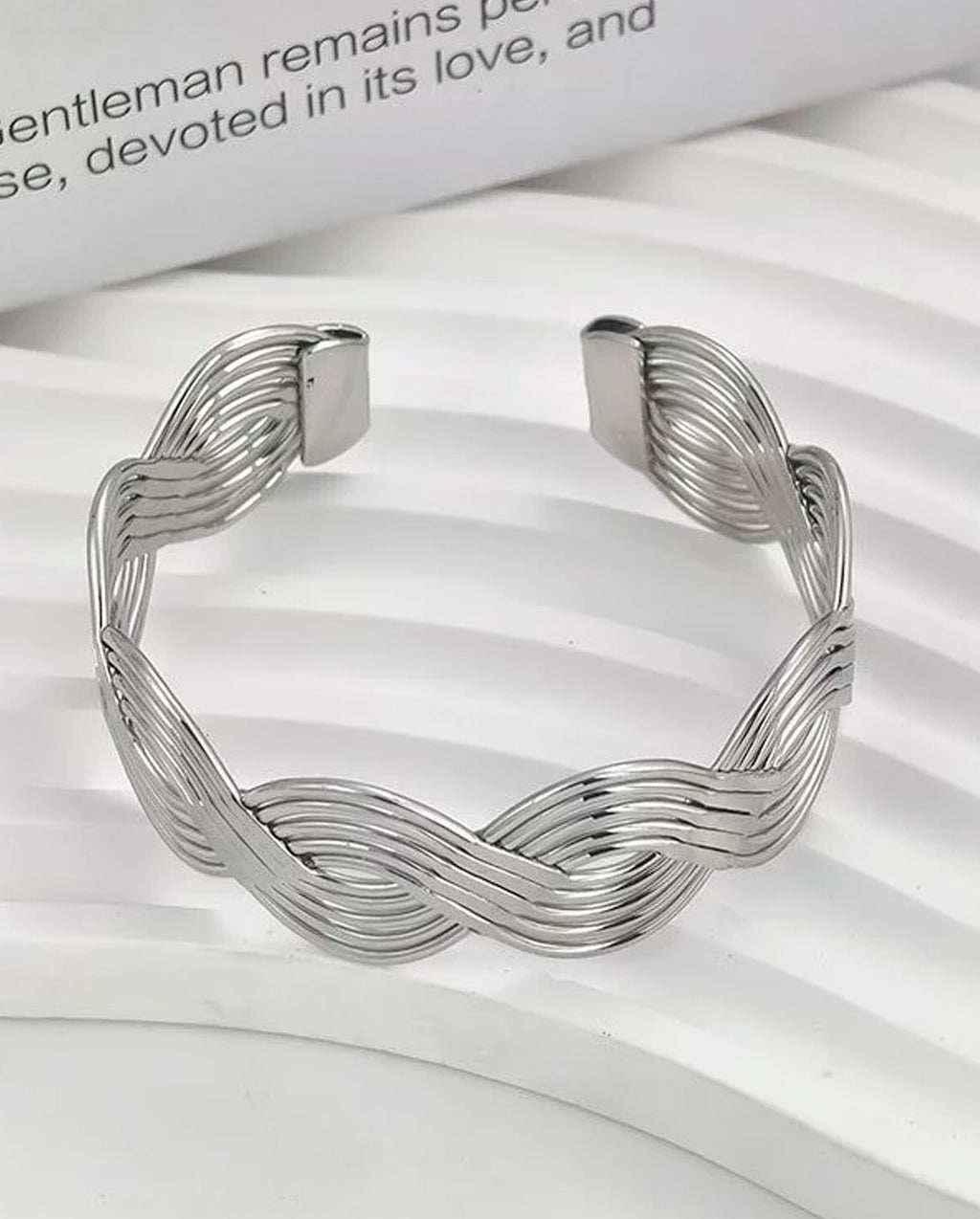 Pulseira Geométrica Ouro Vazada Estilo Ins Fashion Ajustável