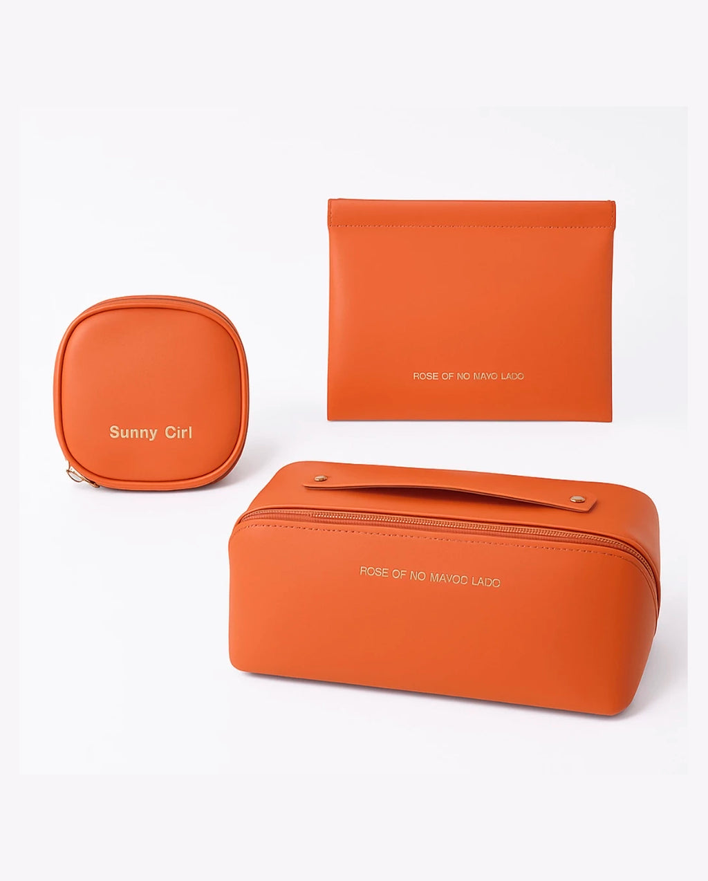 Kit 3 Bolsas Necessaire Feminina Organizadora Espaçosa Para Viagem