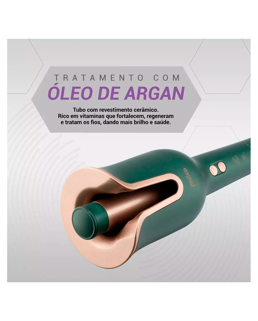 Cacheador Philco 25mm Rotação Automática Bivolt PEC16VD