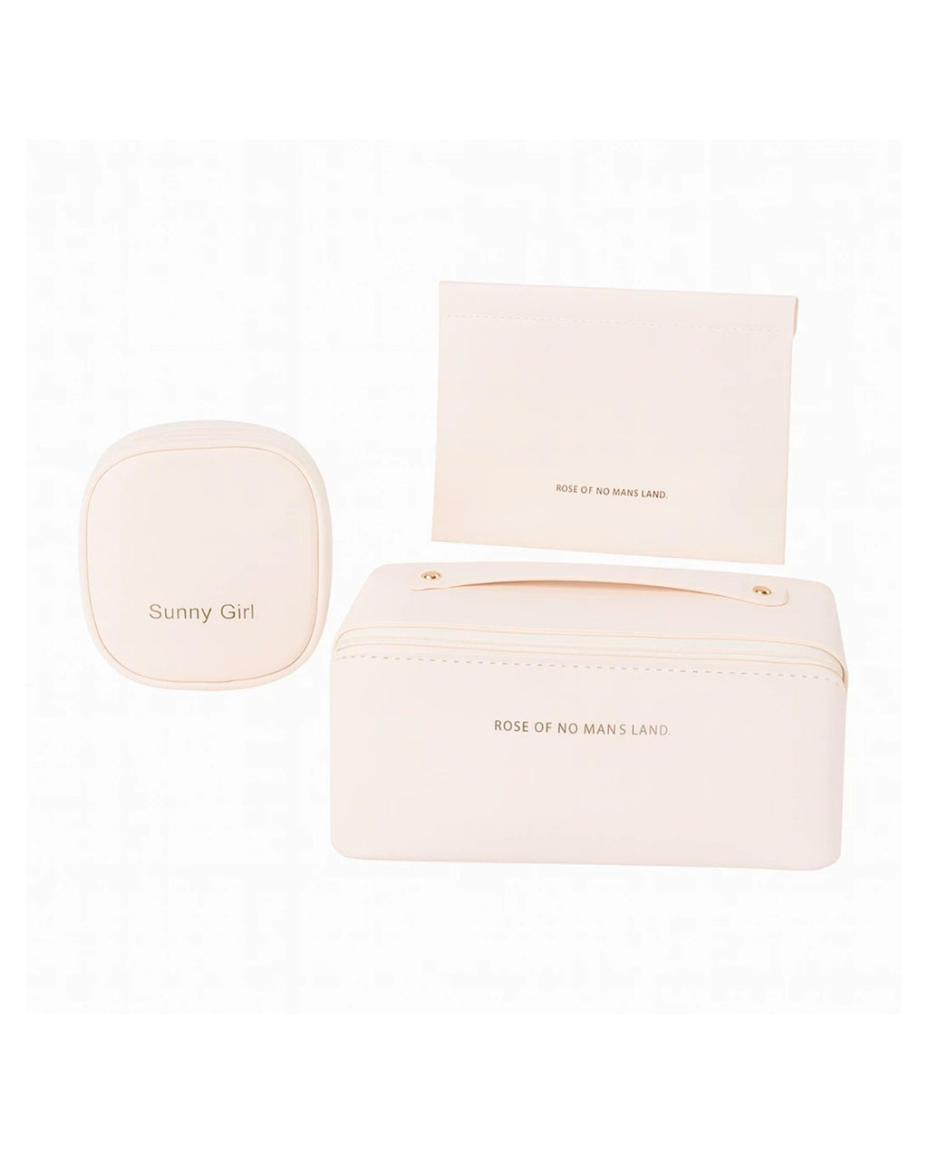 Kit 3 Bolsas Necessaire Feminina Organizadora Espaçosa Para Viagem