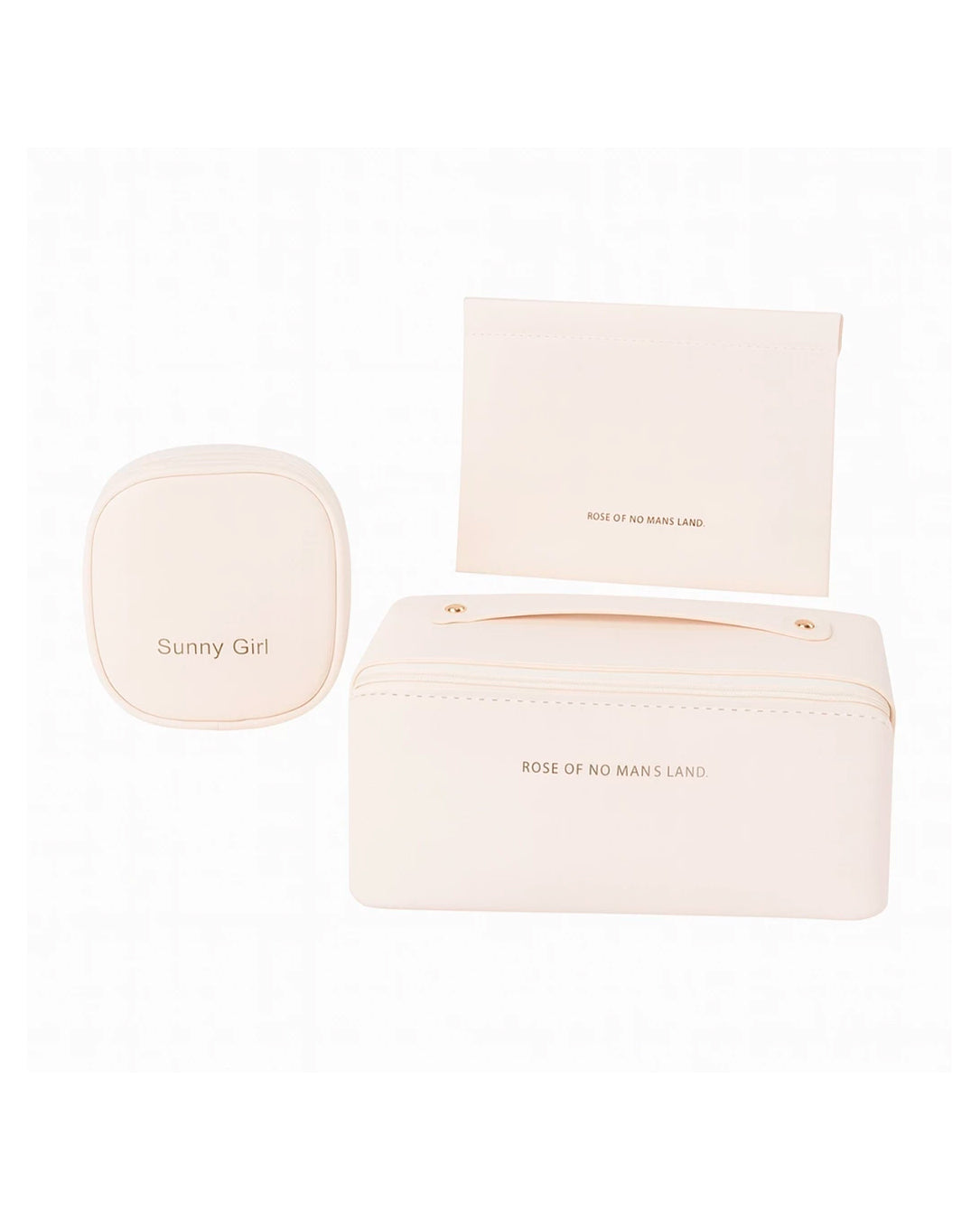 Kit 3 Bolsas Necessaire Feminina Organizadora Espaçosa Para Viagem