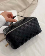Bolsa Necessaire Feminina Grande Organizador Em Couro Sintético