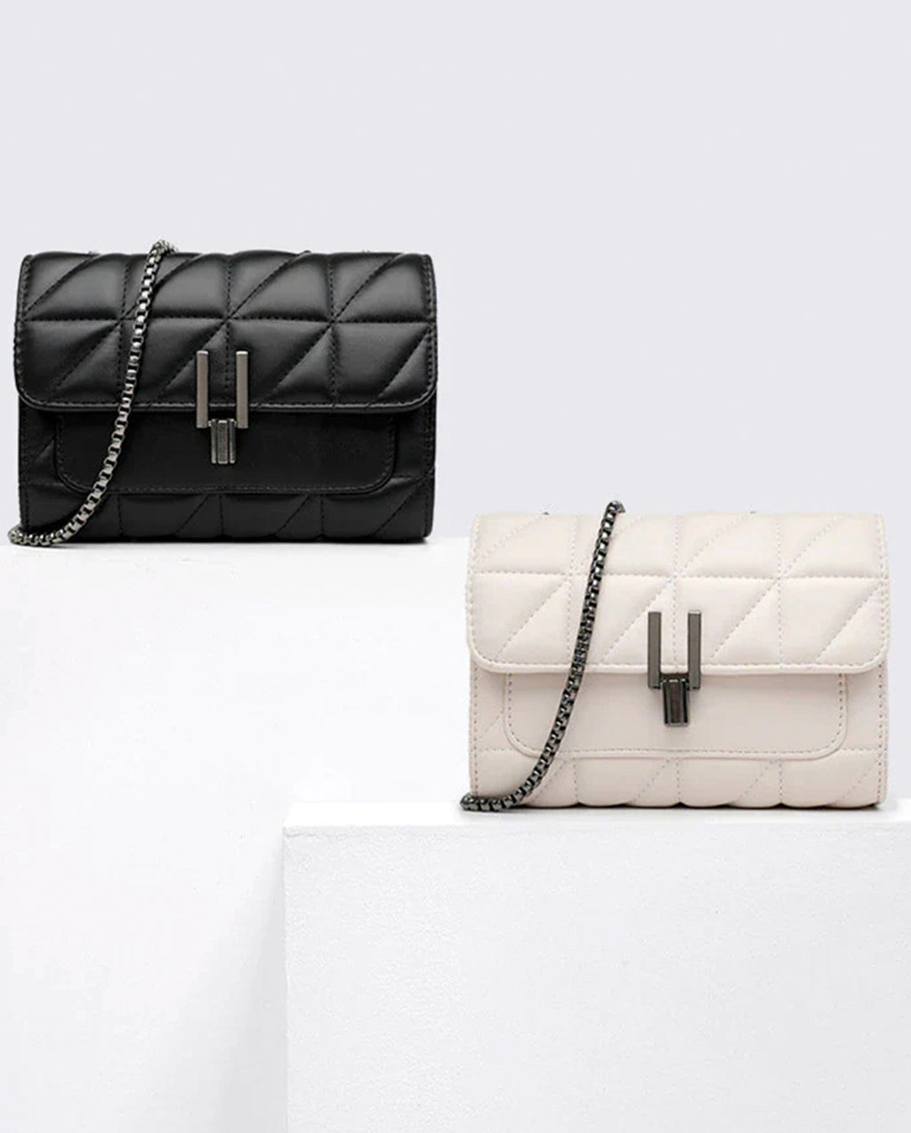 Bolsa Transversal Modelo Helô Fashion Ombro Crossbody Alça Corrente