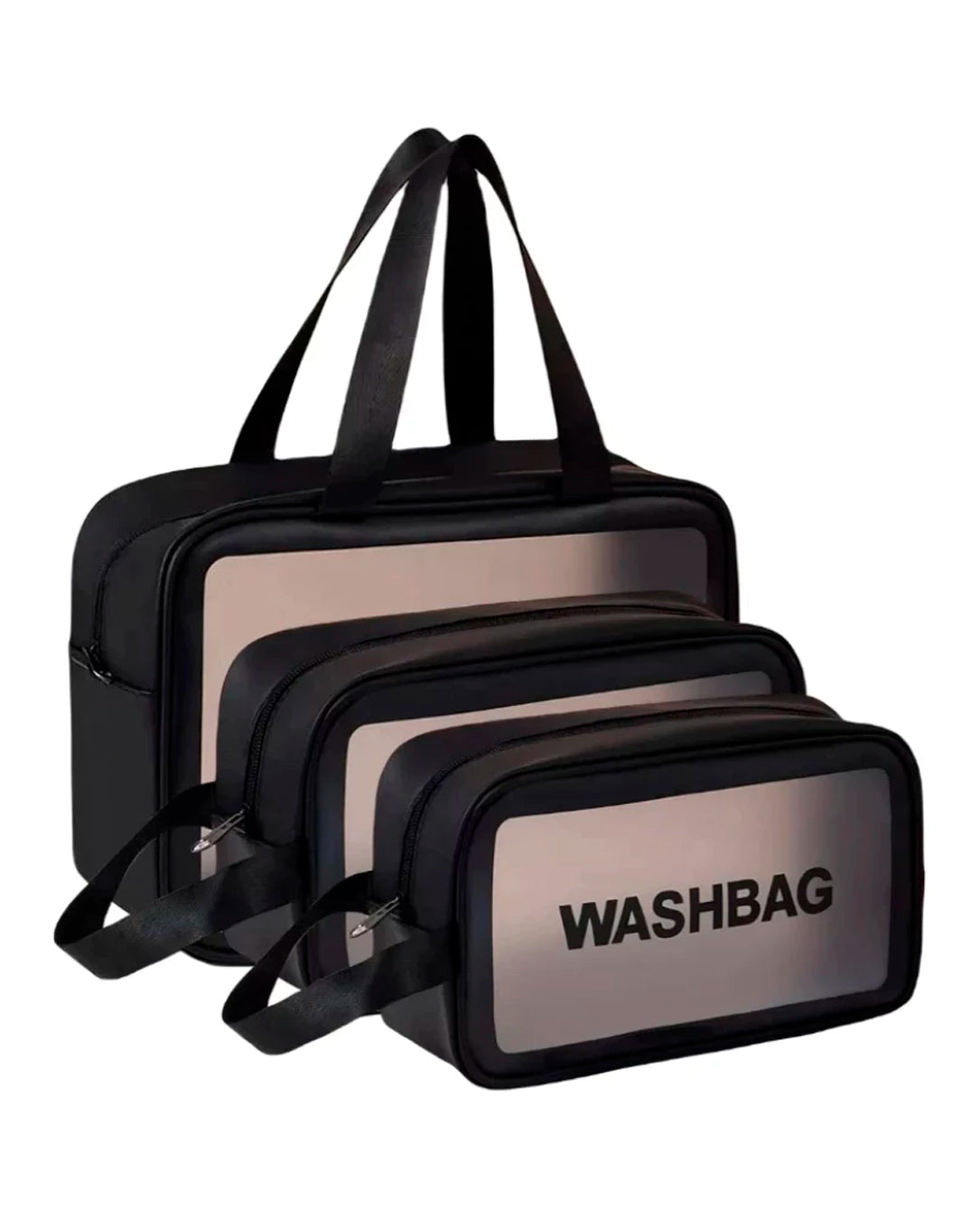 Kit 3 Bolsas Necessaire Impermeável Washbag Bolsa Organizadora Multifuncional