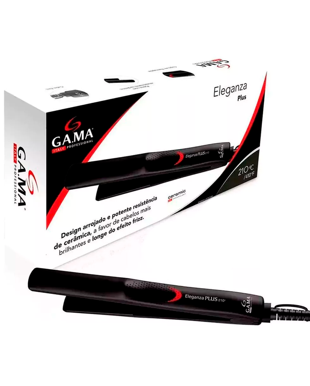 Chapinha De Cabelo Prancha Gama Eleganza Plus Bivolt 210ºC
