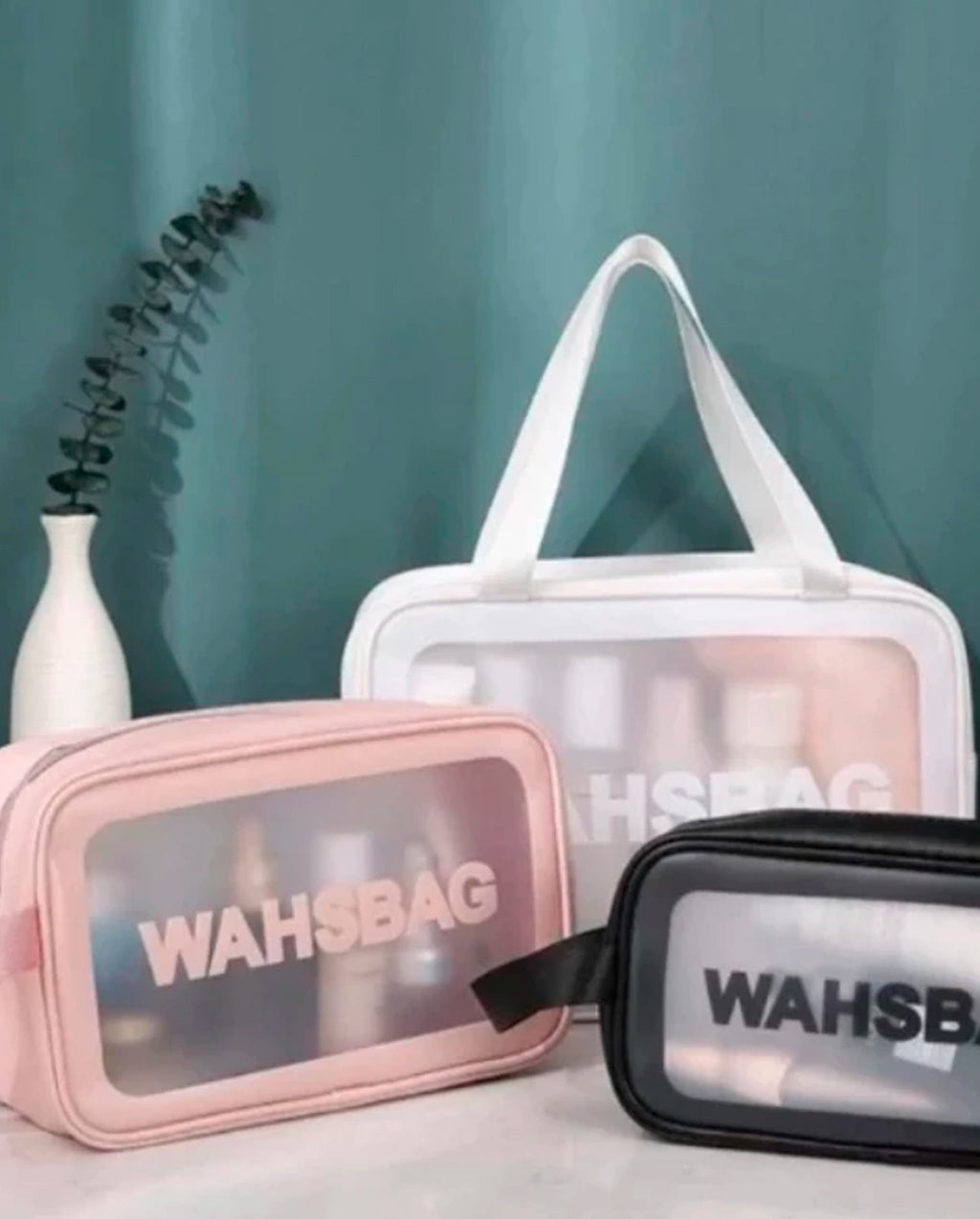 Kit 3 Bolsas Necessaire Impermeável Washbag Bolsa Organizadora Multifuncional