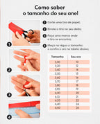 Kit 2 Anéis Banhados a Prata Solitário Zircônia + Aparador de Aliança Cravejado